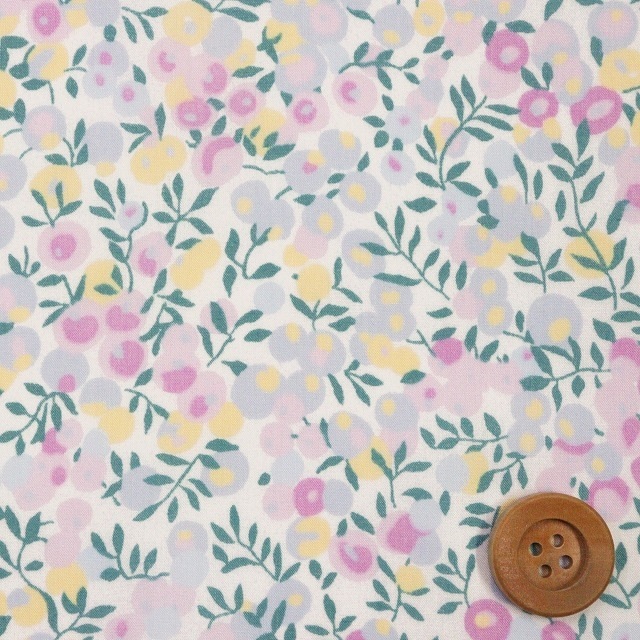 【サンドウオリジナルカラー】リバティプリント タナローン（Wiltshire ウィルトシャー）スプラウトミックス【3339009・J21G】