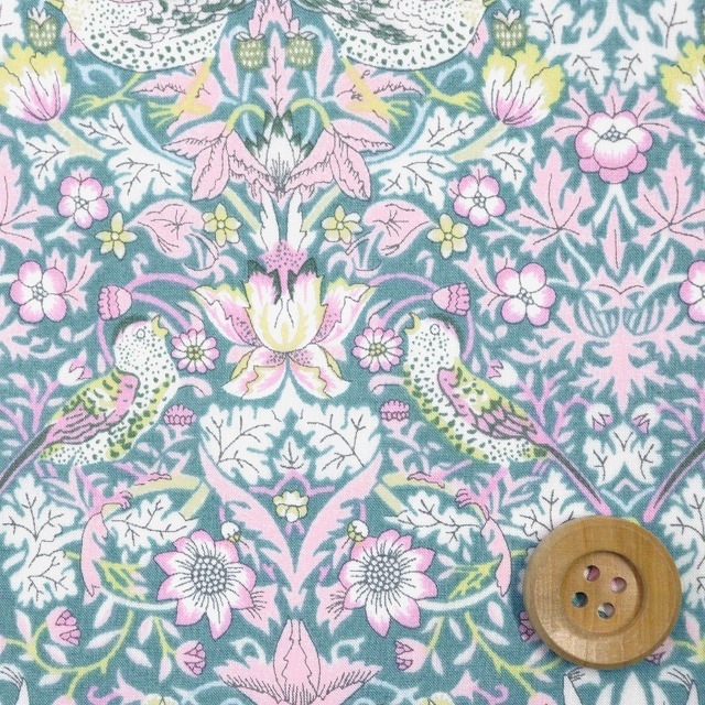 リバティ　タナローン　サンドウ　ストロベリーシーフ サンドウ限定復刻色リバティ・ファブリックス