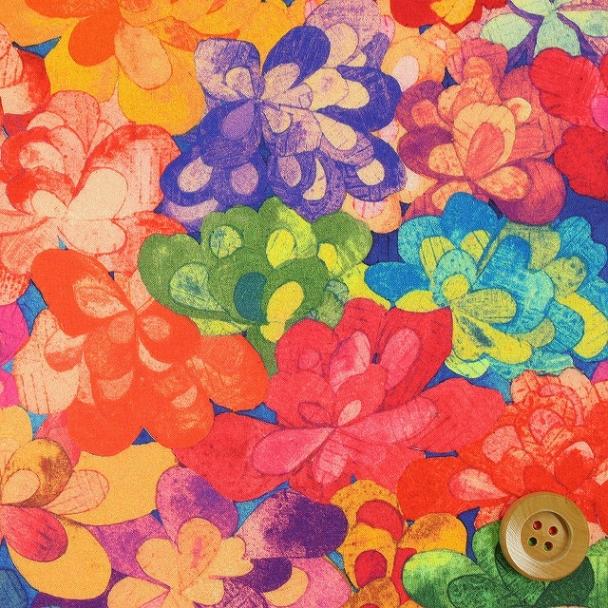 【サンドウ限定復刻色】リバティ・ファブリックス タナローン（Emerald Bay エメラルド・ベイ）カラフル【15-3635258・15D】