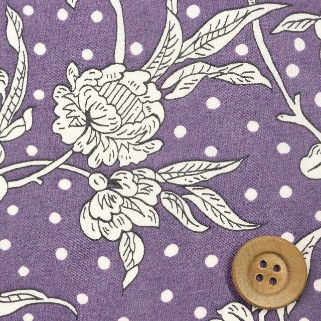 【サンドウオリジナルカラー】リバティプリント タナローン（Malory マロリー）フレンチラベンダー【91-5491108・J23A】