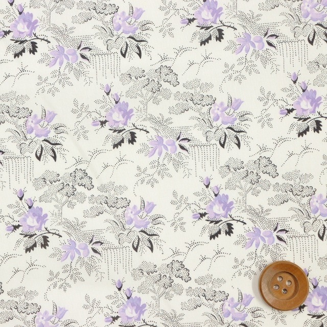 【サンドウオリジナルカラー】リバティプリント タナローン（Lavengro ラベングロ）メヌエットパープル【WO-3630259・J21B】