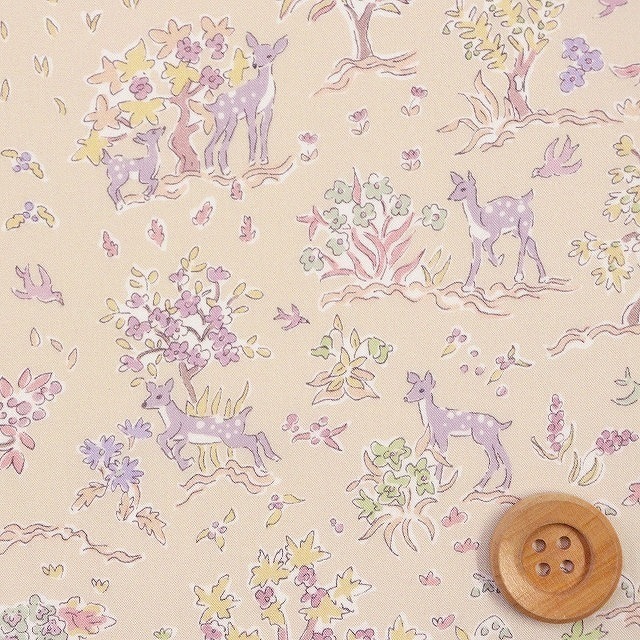 【サンドウオリジナルカラー】リバティプリント タナローン（Etta エッタ）ナチュラルベージュ【363J6432・X】