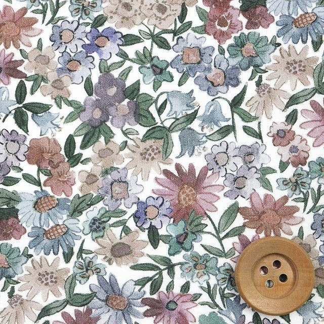 リバティプリント タナローン（SANDRA SPRING サンドラ・スプリング）グレー【363J6820・B】