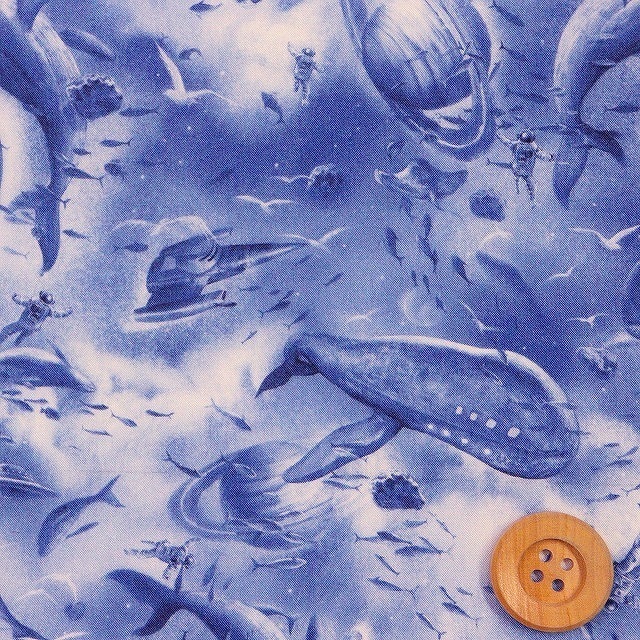 リバティプリント タナローン（Xander ザンダー）ブルー【363J6431・D】