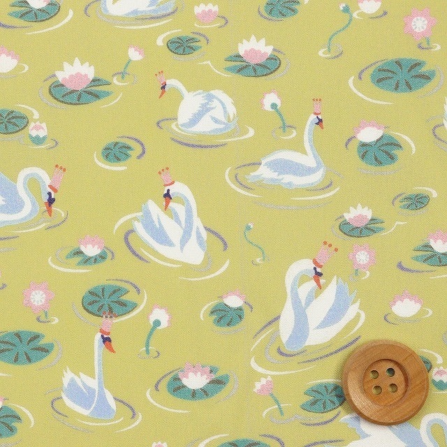 リバティプリント タナローン（Manon マノン）ダークイエロー【363J6434・B】