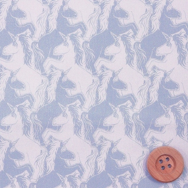【セール対象商品】リバティプリント タナローン（Unicorn Puzzle ユニコーン・パズル）ライトピンク地【363J6444・A】