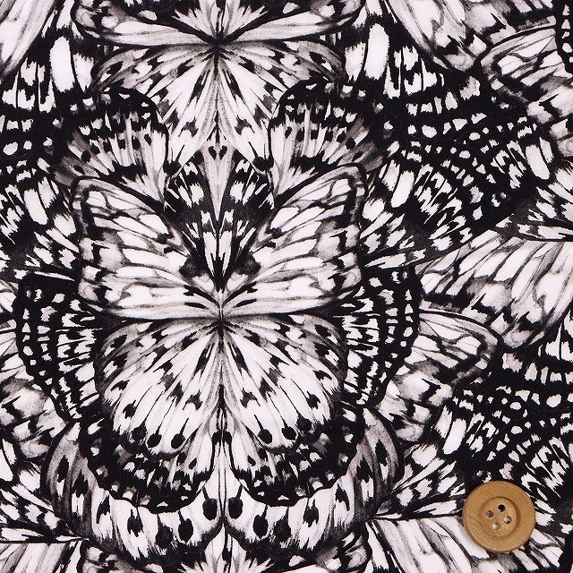 リバティプリント タナローン（Kaleidoscope カレイドスコープ）ブラック【22-3632144・22BT】