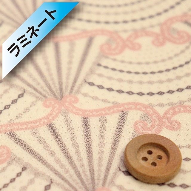 リバティプリント タナローン【ラミネート加工】（Fan Fare ファン・ファーレ）ライトピンク【DC31456・A】