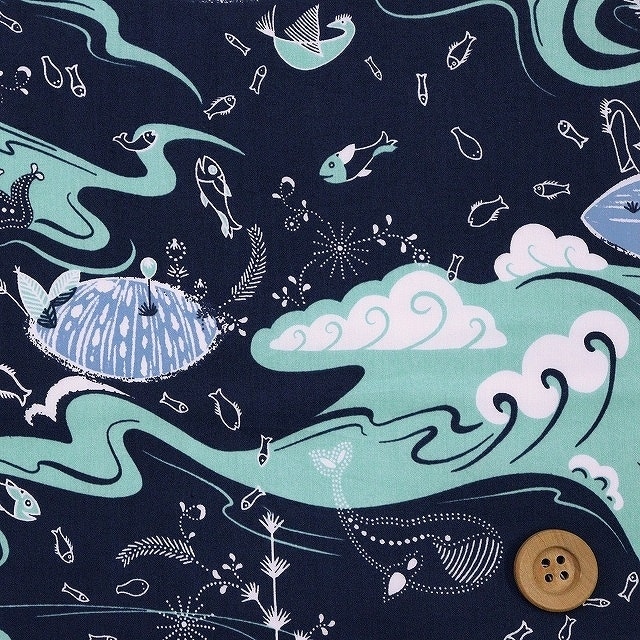 リバティプリント タナローン（Sea Garden シー・ガーデン）ライト