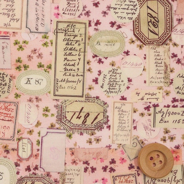 リバティプリント タナローン（Archive Allsorts アーカイブ・オールソーツ）ピンク【DC31443・C】