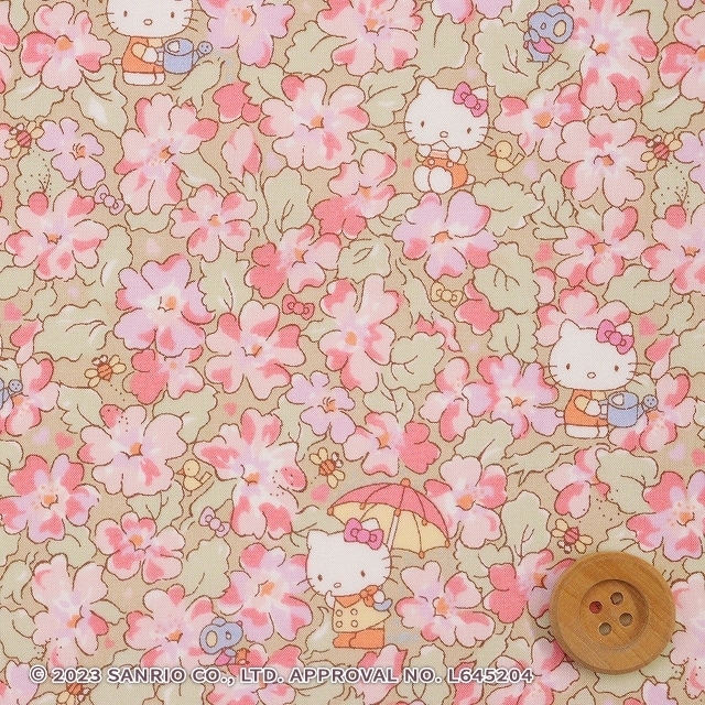 ハローキティ×リバティ・ファブリックス タナローン（Primrose Meadow