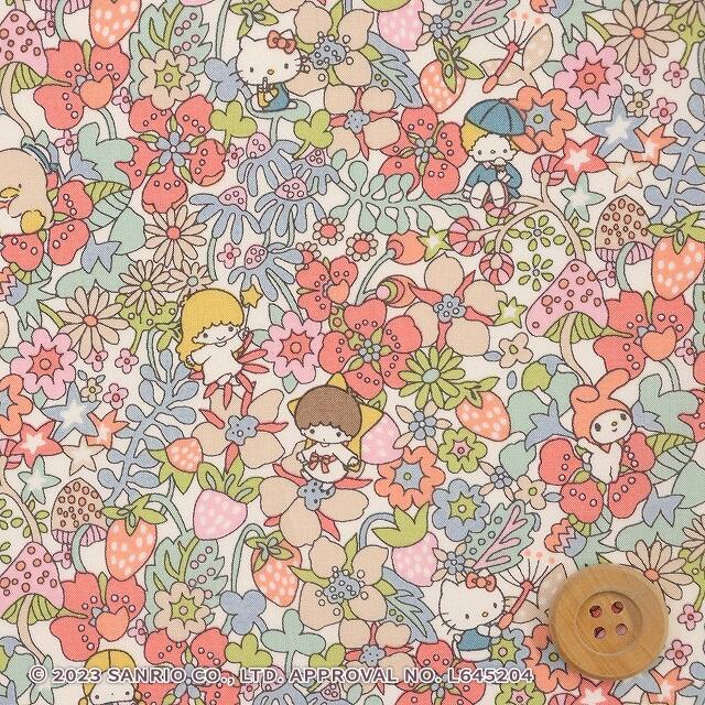 ハローキティ×リバティ・ファブリックス タナローン（Fruit Grove