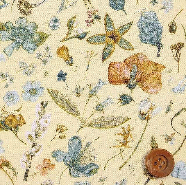 リバティプリント タナローン（Floral Eve フローラル・イヴ）クリーム  