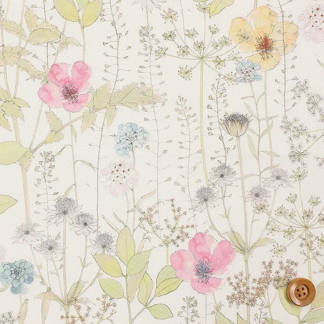 リバティプリント タナローン（Irma イルマ）ライトピンク＆ベージュ【3633182・AE】