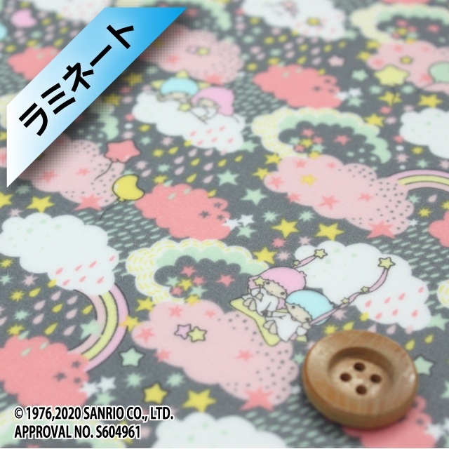 リトルツインスターズ×リバティプリント タナローン【ラミネート加工】(Hiding Dreams ハイディング・ドリームス)【DC30720・J20D】
