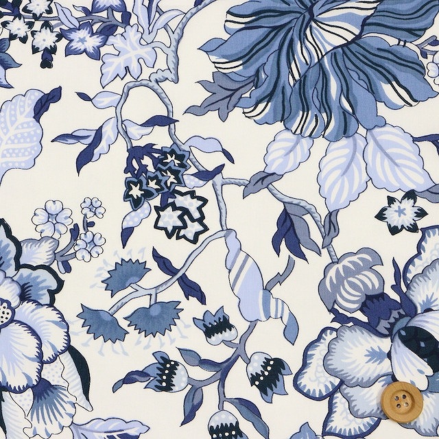 リバティプリント タナローン（Genevieva ジェネヴィーヴァ）ブルー【06-3636287・06DT】