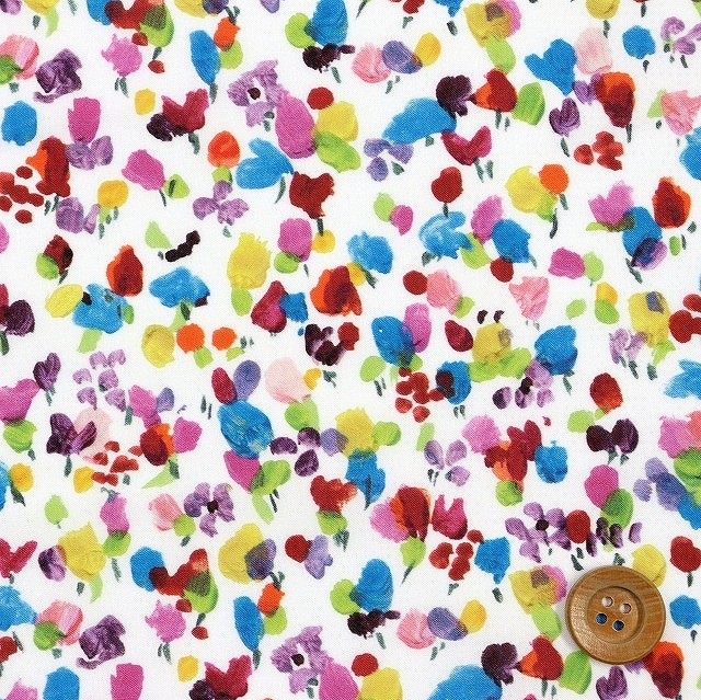 リバティプリント タナローン（Rhapsody ラプソディ）カラフル【21-3631120・21AT】