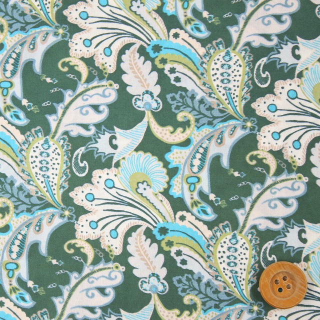 リバティ・ファブリックス タナローン671（Concerto コンチェルト）グリーン【18-3638119・18BT】