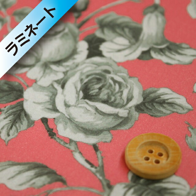 リバティ・ファブリックス タナローン【ラミネート加工】（Graceful グレースフル）ピンク【18-3638233・18BT】