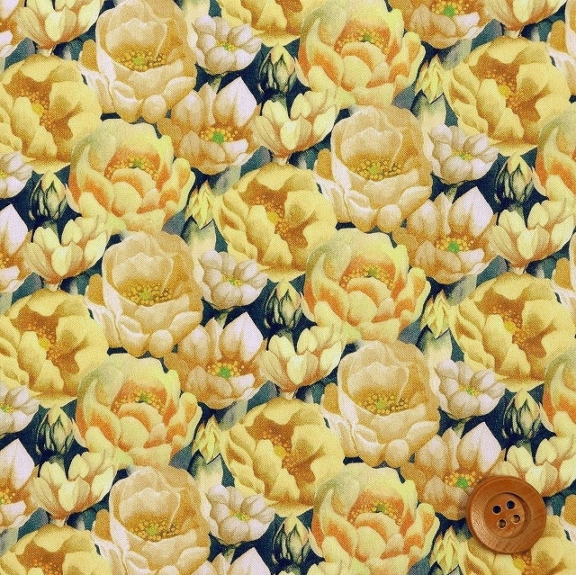 【セール対象商品】リバティプリント タナローン（Prairie プレイリー）イエロー【21-3631128・21AT】
