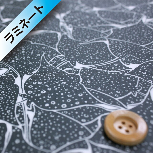 リバティ・ファブリックス タナローン【ラミネート加工】590（Mantaray マンタレイ）ダークグリーン【3637175・17C】