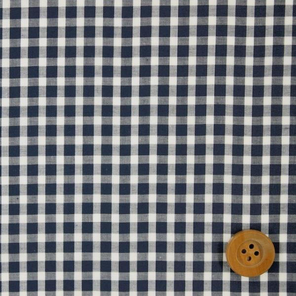 リバティ・ファブリックス【先染タナローンチェック】（Gingham Check ギンガム・チェック）紺【3265200・2】