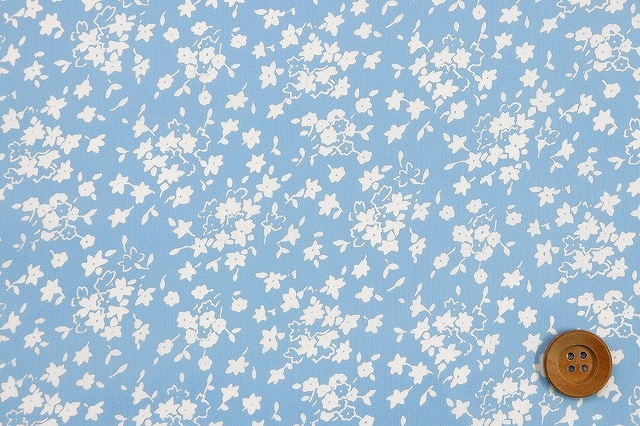 リバティプリント タナローン（Altona アルトナ／ライトブルー）50cm