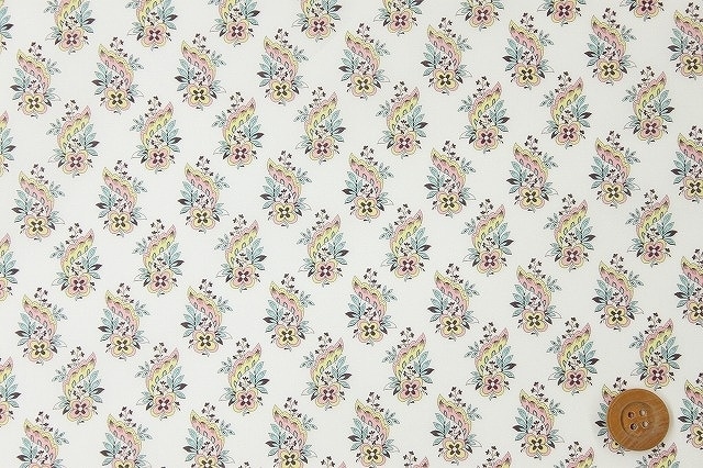 【サンドウ限定復刻色】リバティプリント タナローン（Lennon レノン／ライトピンク＆グリーン）80cm