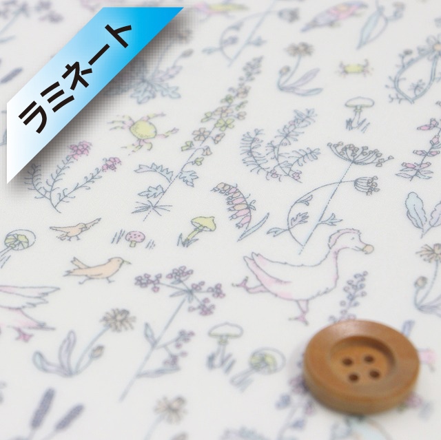 【サンドウオリジナルカラー】リバティ・ファブリックス タナローン【ラミネート加工】（Theo セオ）パフピンク【15-3635176・J20B】