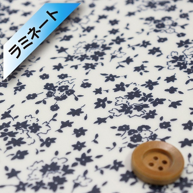 リバティプリント タナローン【ラミネート加工】(Altona アルトナ)オフホワイト地【85-3335126・VE】