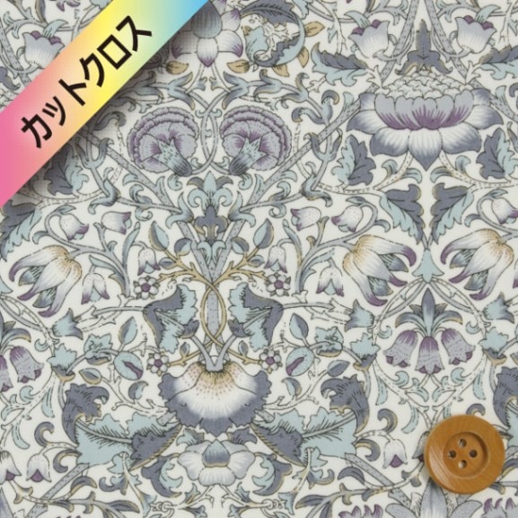 リバティプリント タナローン447（Lodden ロデン）グレー【3631031・HE】カットクロス