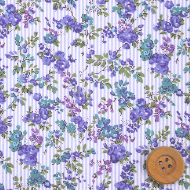 リバティプリント タナローン（Garland Stripe ガーランド・ストライプ