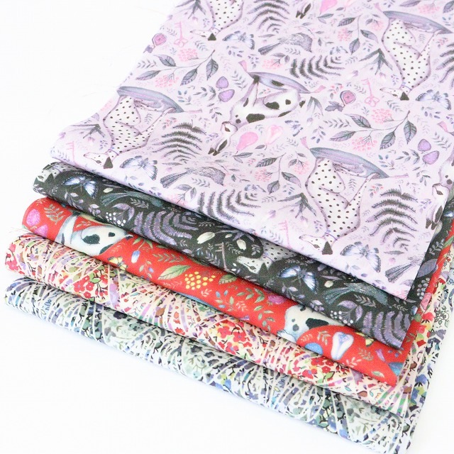 【定形外郵便なら送料無料】◎リバティ・ファブリックスお試しセット◎リバティプリント タナローン カットクロス5枚セット（Catherine Rowe & Ianthe Blossom）【10%ポイントアップ！】
