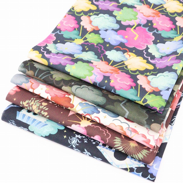 【定形外郵便なら送料無料】◎リバティ・ファブリックスお試しセット◎リバティプリント タナローン カットクロス5枚セット（Cloud Nine & Kingdom（2022ss））【10%ポイントアップ！】