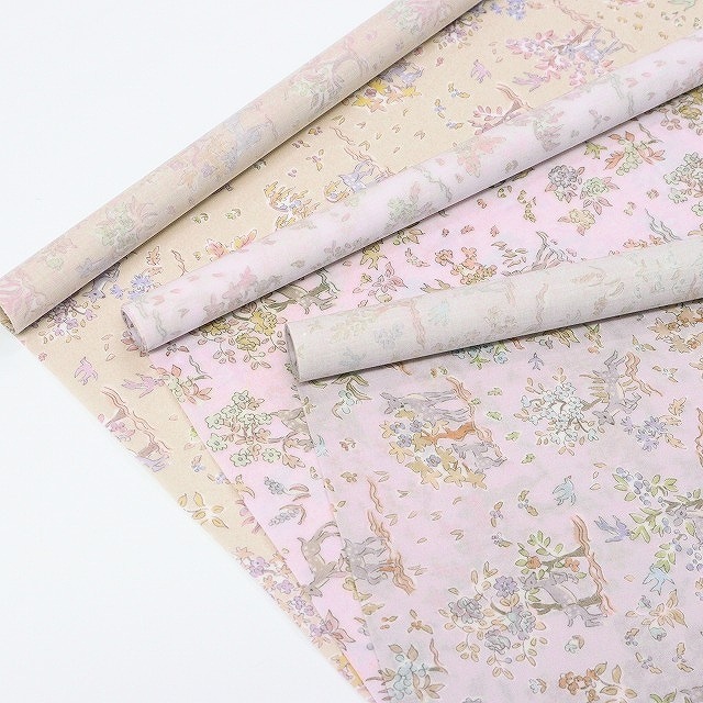 ◎リバティプリントお試しセット◎リバティプリント【ラミネート加工】カットクロス3枚セット（Etta/サンドウオリジナルカラー）