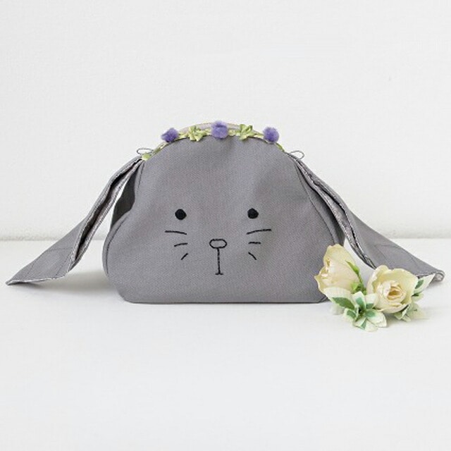 ◎リバティプリント使用◎花かんむりうさぎのポーチ【キット】