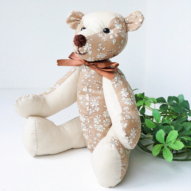 ◎リバティプリントでつくる◎スマートベア【キット】