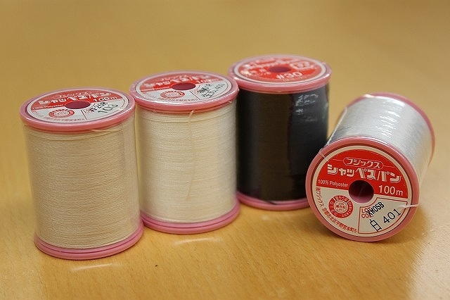 フジックス　家庭用ミシン糸（シャッペスパン）#30/100m（厚地用）