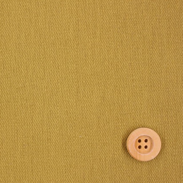 コットンリネン ヘリンボーン【エアータンブラー加工】マスタード【HSK420・7】