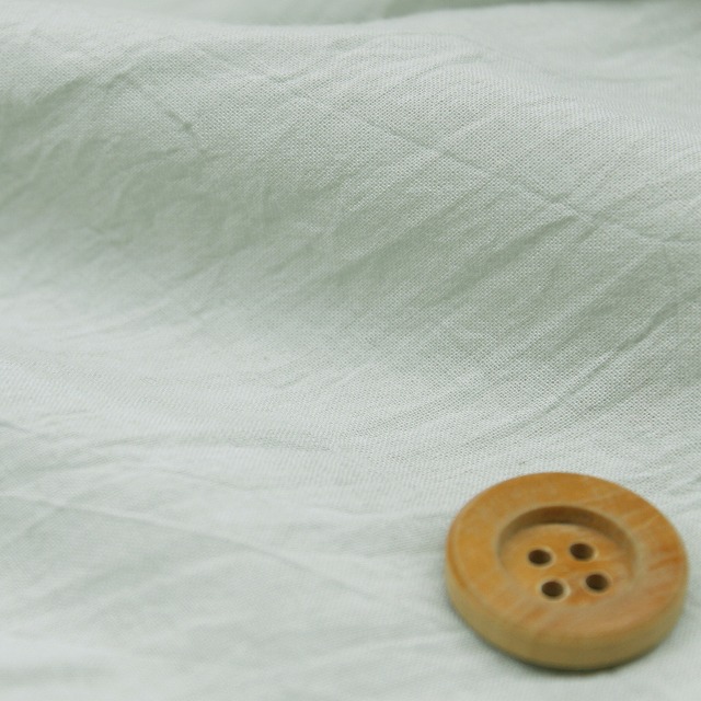 【NANA】無地 ワッシャー生地/80ローン（オパールグリーン）【6518・20】