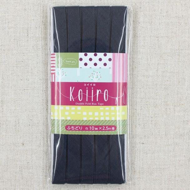  《Koiiro》バイアステープ【ふちどり10mm/2.5m】ネイビー【CP188・9】
