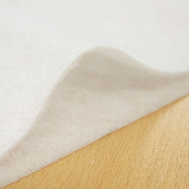 ◎リバティタナローン生地への使用にオススメ◎接着キルト芯【片面/極薄（ソフトタイプ）/1m単位】【MK-1】