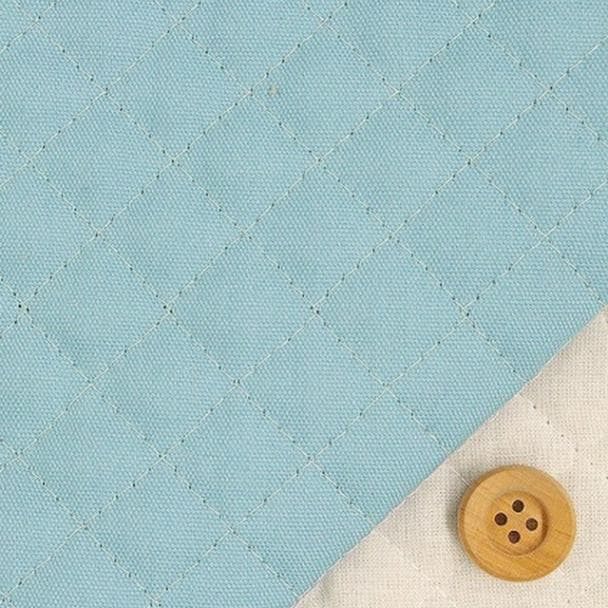 シュガーカラー無地【全針キルティング】ブルー【A9900・21E】