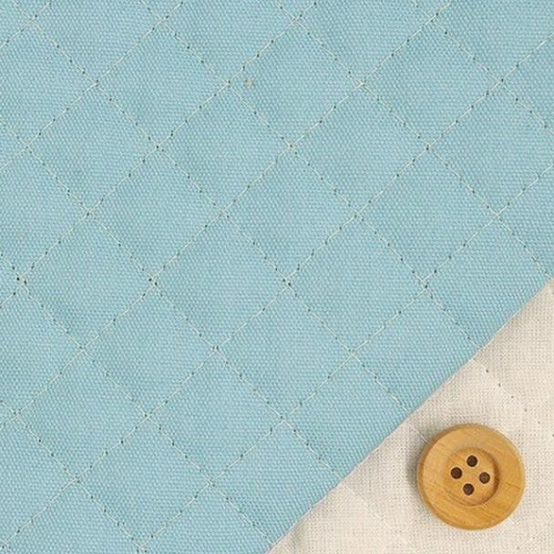シュガーカラー無地【全針キルティング】ブルー【A9900・21E】