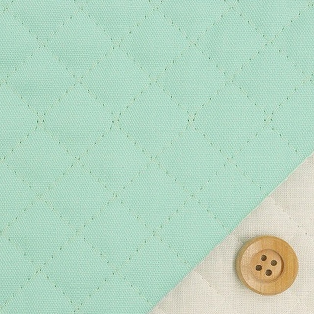 シュガーカラー無地【全針キルティング】グリーン【A9900・21D】