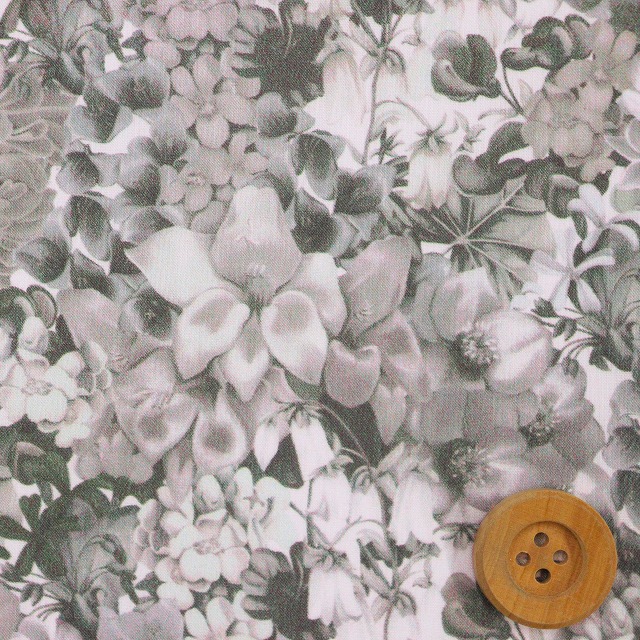 リバティプリント タナローン（Painted Travels ペインテッド・トラベルズ）グレー【3632015・J24C】