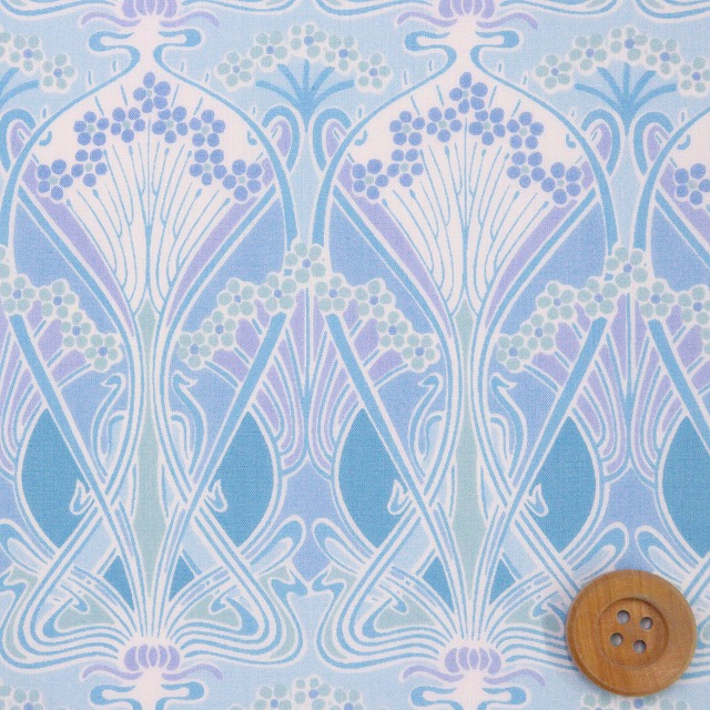 リバティプリント タナローン（Ianthe アイアンシ）ライトブルー【3632001・J24E】