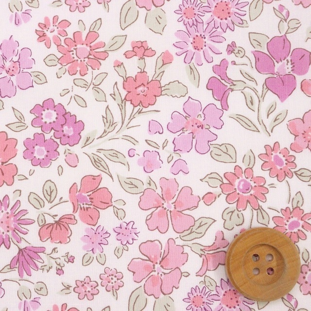 リバティプリント タナローン（Annabella アナベラ）ピンク【36300126・J24A】