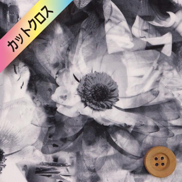 リバティプリント タナローン（Frozen in Time フローズン・イン・タイム）グレー【24-3634219・24BU】カットクロス