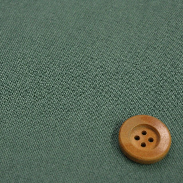 綿麻キャンバス 【ヴィンテージソフト加工】グリーン（HSK999・17）